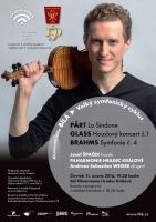 Koncert Filharmonie Hradec Králové - Arvo Pärt, Philip Glass, Johannes Brahms.