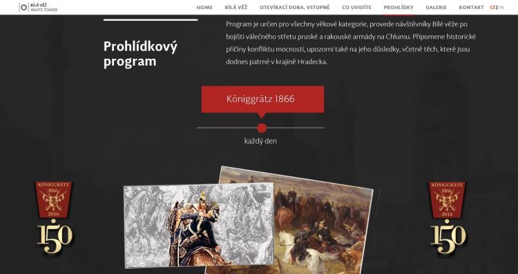 Nový prohlídkový program Bílé věže „Königgrätz 1866“