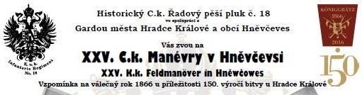 V sobotu 21. května proběhnou v Hněvčevsi XXV. C.k. Manévry 