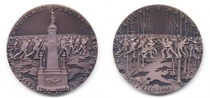 Nová medaile s motivem 150. výročí bitvy u Hradce Králové 1866